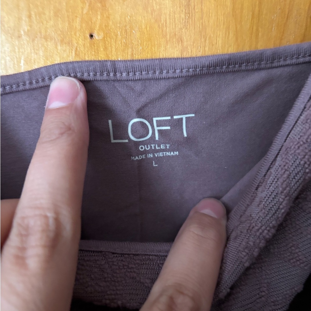 LOFT purple Knit Top
